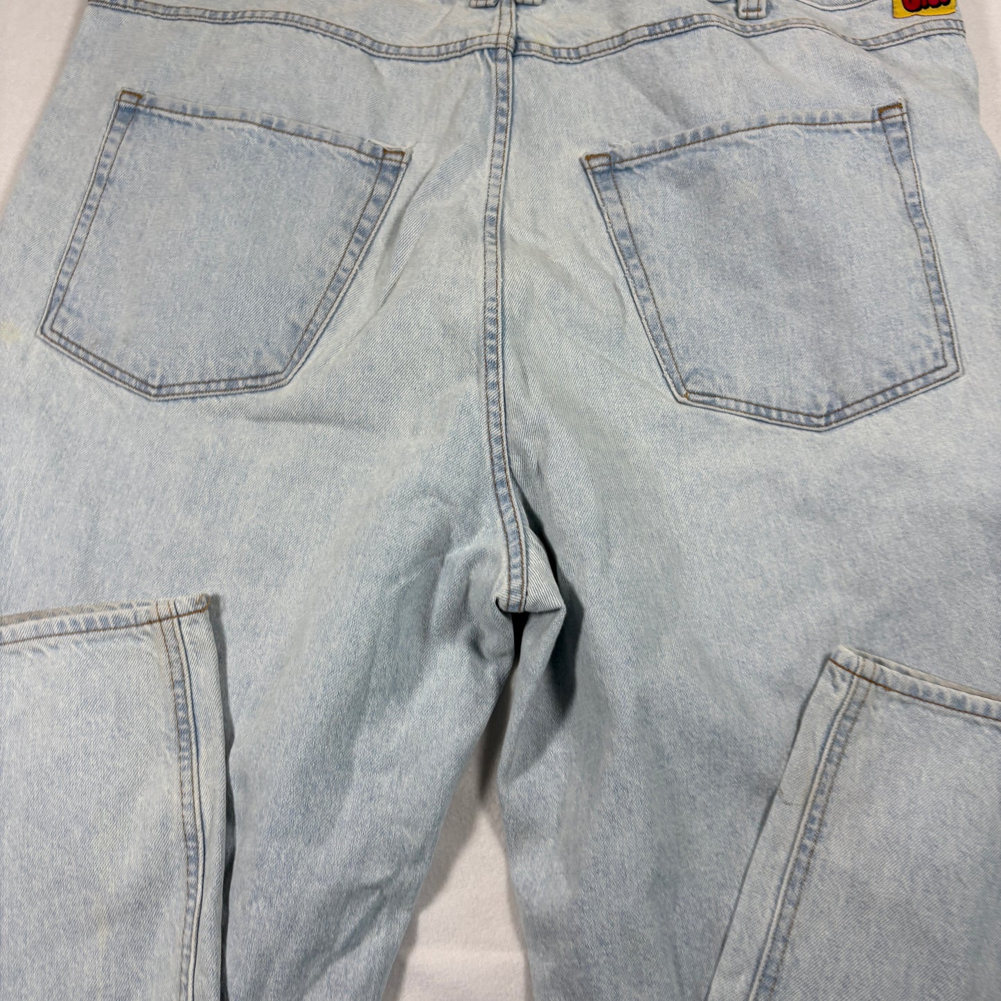 Empire Mens Jeans 46 Light Wash Baggy Y2K 90s Grunge Skater Denim Vintage