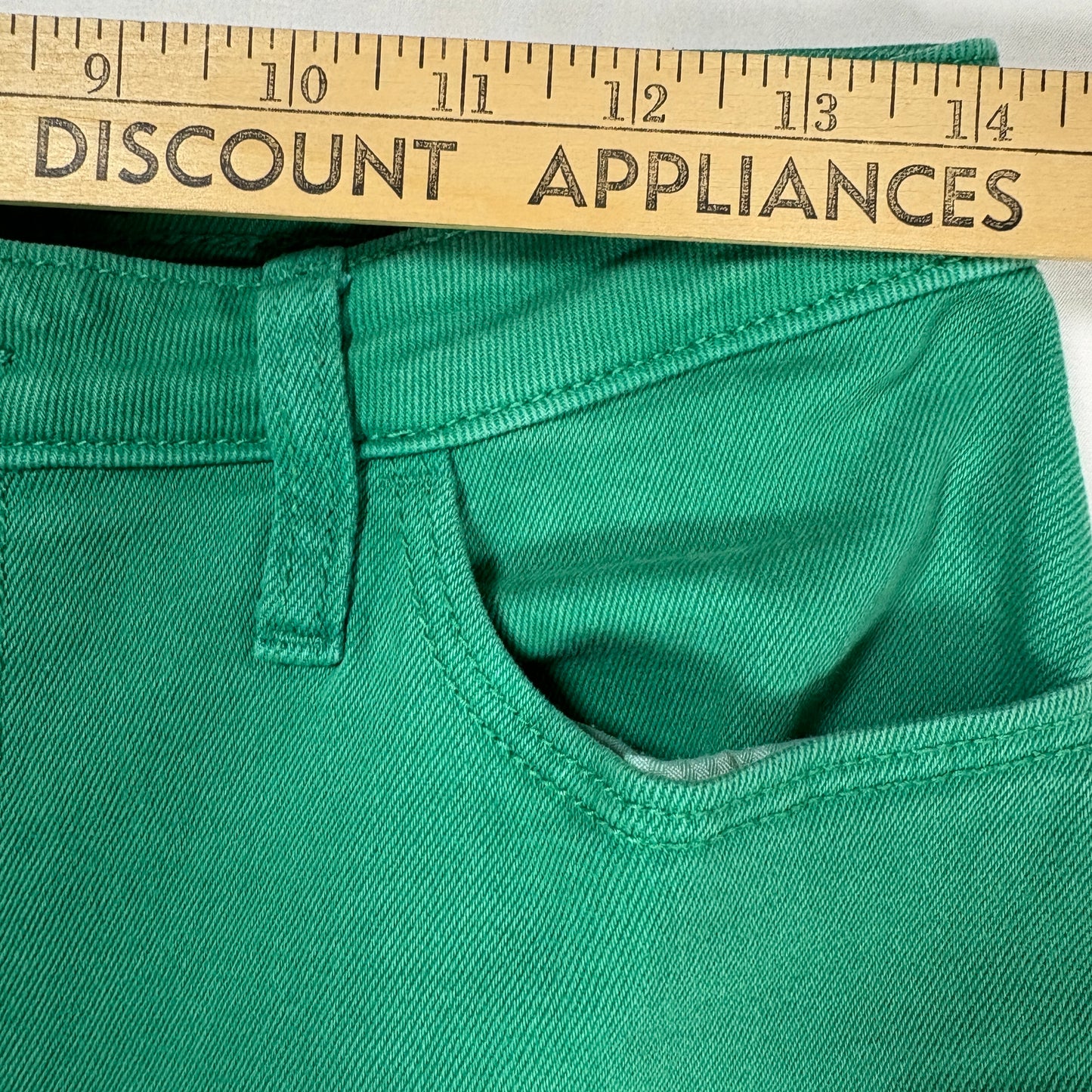 Hollister Dad Jeans Women 7R W28 L31 Green Ultra High Rise Stretch Casual Pants