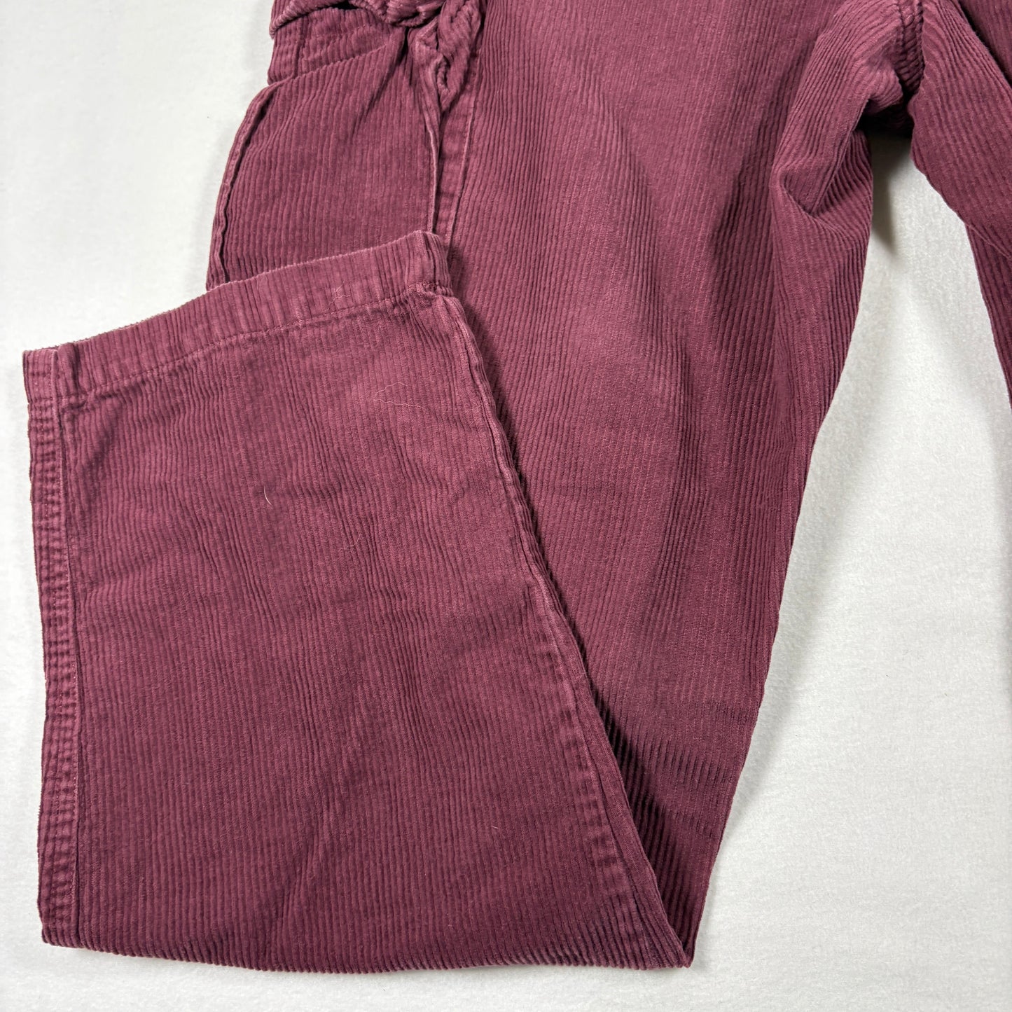 Vans Mens 32 Corduroy Cargo Pants Burgundy Red Baggy Y2K 90s Grunge Streetwear