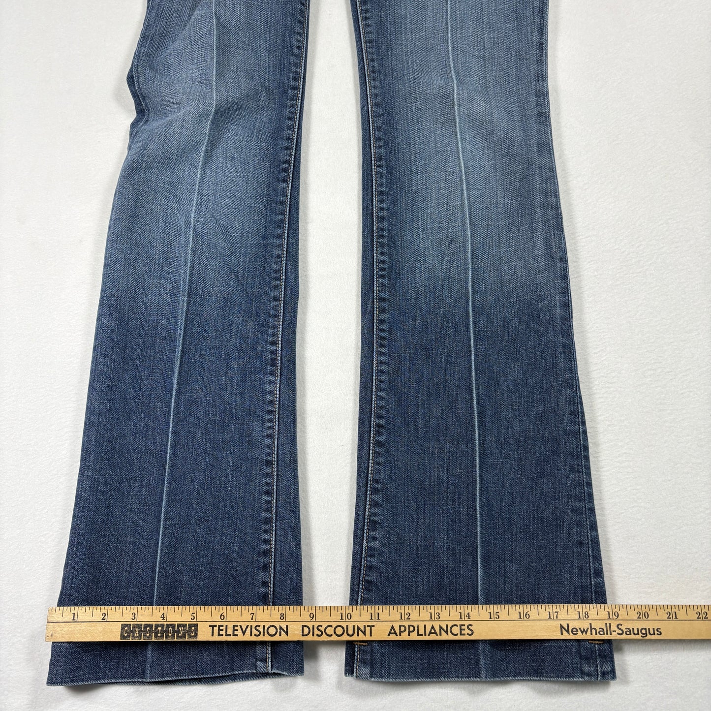 Gap Womens 6 Long Ultra Low Rise Jeans Blue Y2K 2000s Distressed Denim Grunge