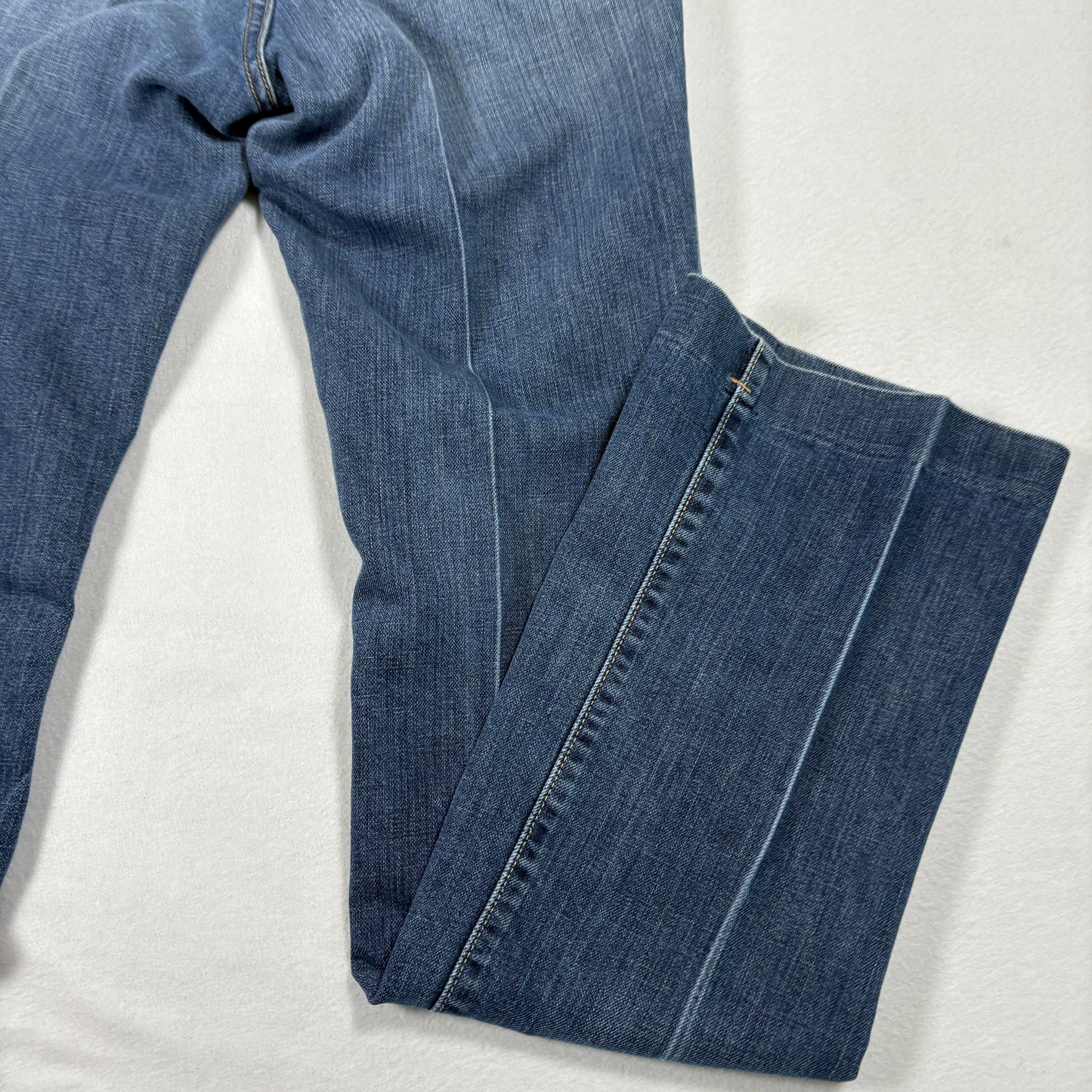 Gap Womens 6 Long Ultra Low Rise Jeans Blue Y2K 2000s Distressed Denim Grunge