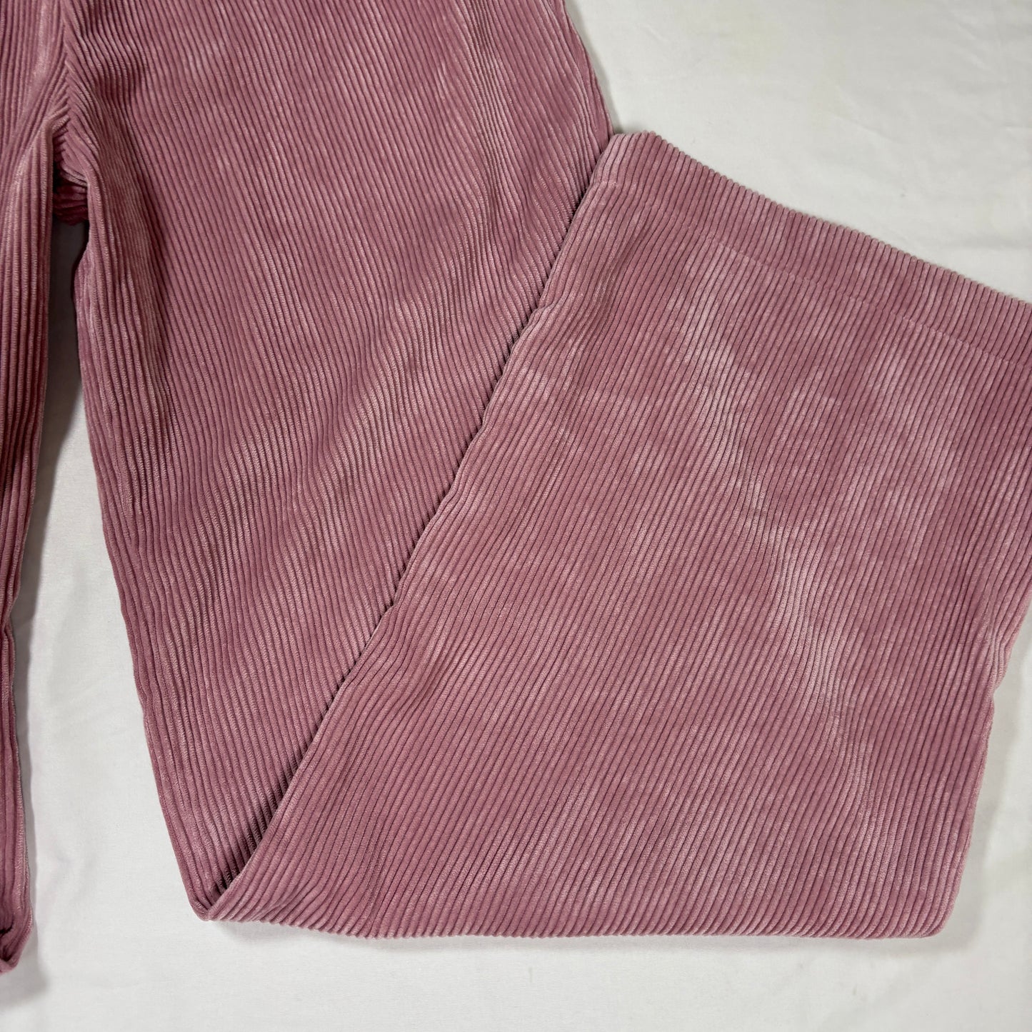 Skatie Corduroy Pants Women S Pink Wide Leg Baggy Lounge Pull On Stretch NWT