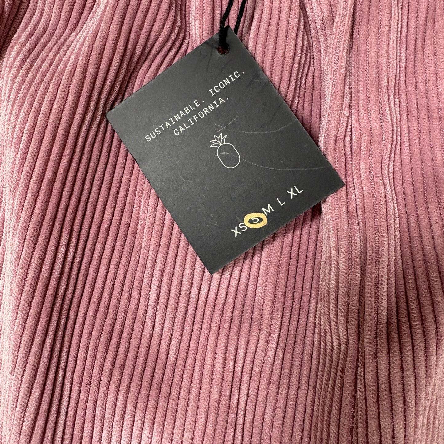 Skatie Corduroy Pants Women S Pink Wide Leg Baggy Lounge Pull On Stretch NWT