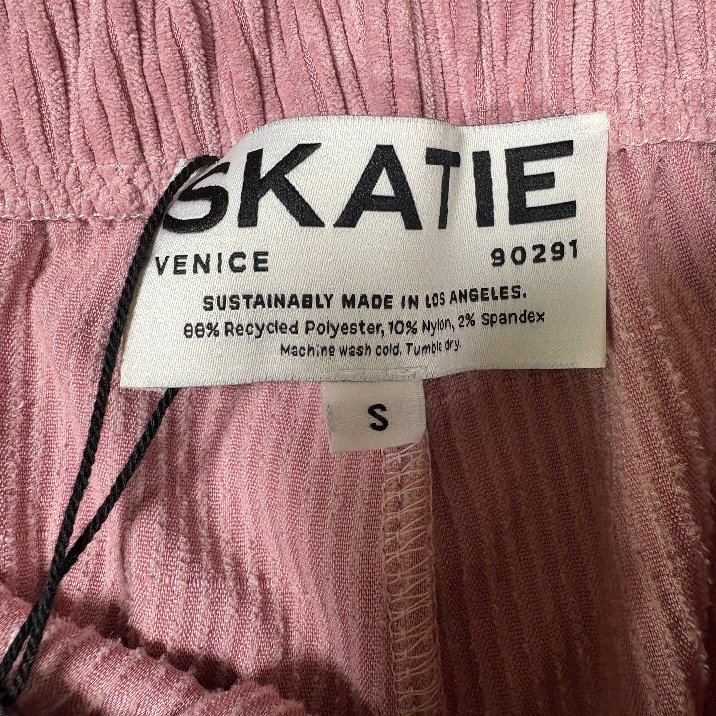 Skatie Corduroy Pants Women S Pink Wide Leg Baggy Lounge Pull On Stretch NWT