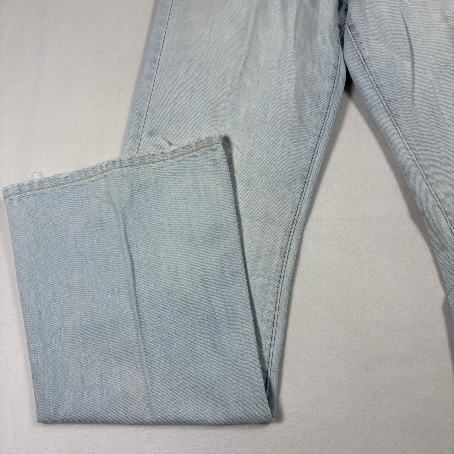 Lux Womens Jeans Size 7 Light Wash Distressed Y2K 90s Grunge Baggy Denim USA