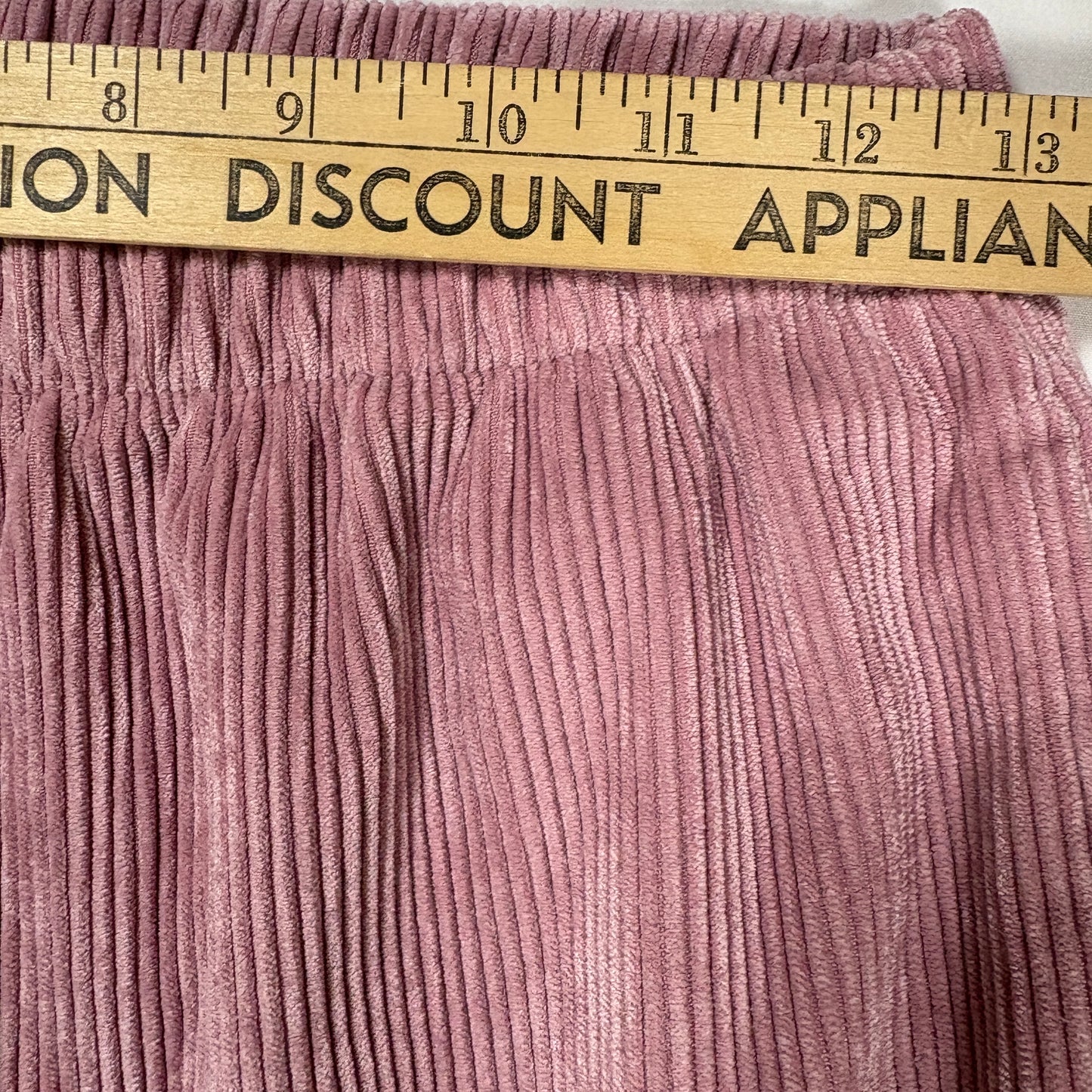 Skatie Corduroy Pants Women S Pink Wide Leg Baggy Lounge Pull On Stretch NWT