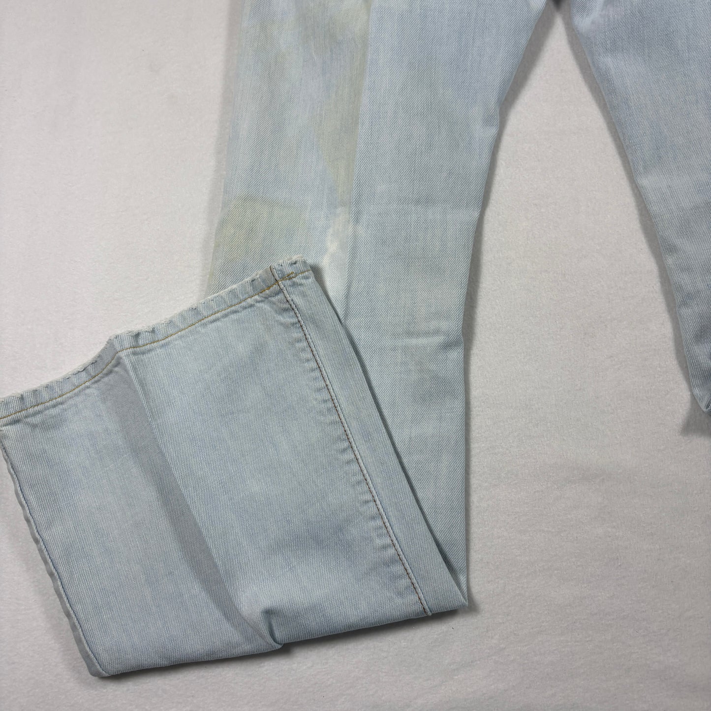 Lux Womens Jeans Size 7 Light Wash Distressed Y2K 90s Grunge Baggy Denim USA