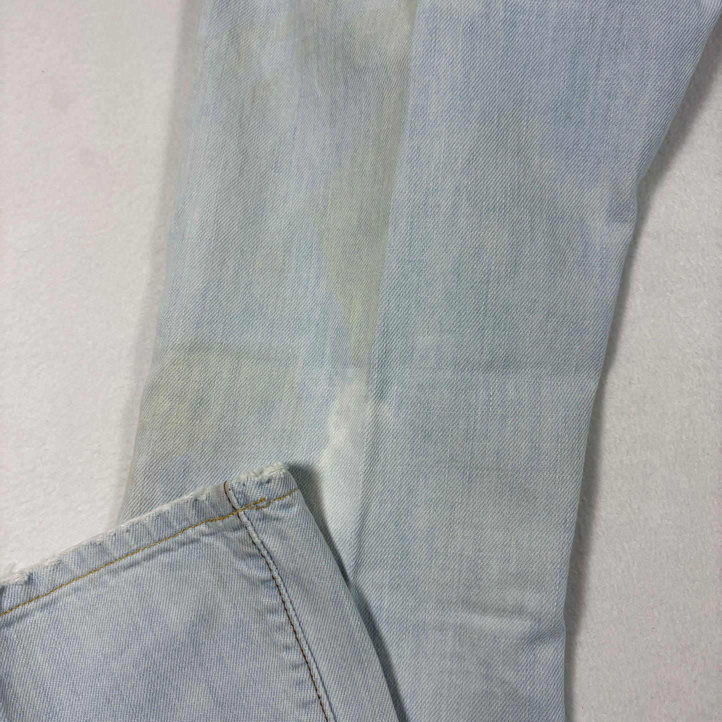 Lux Womens Jeans Size 7 Light Wash Distressed Y2K 90s Grunge Baggy Denim USA