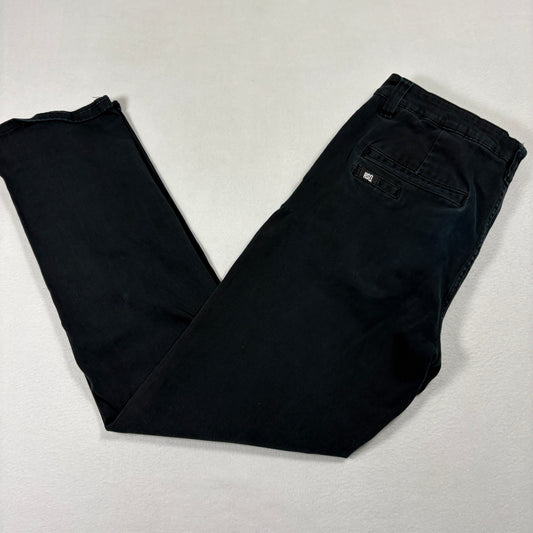 RSQ Mens Chino Pants 34x32 Black London Skinny Slim Fit Casual Y2K Streetwear