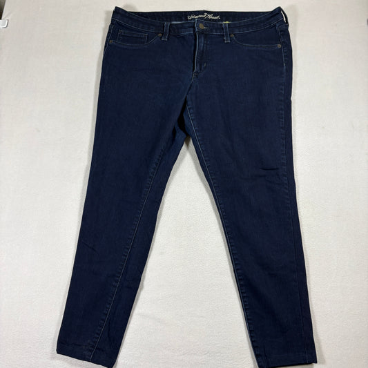 Universal Thread Jeans Womens 16/33L Dark Wash Mid Rise Jegging Stretch Denim