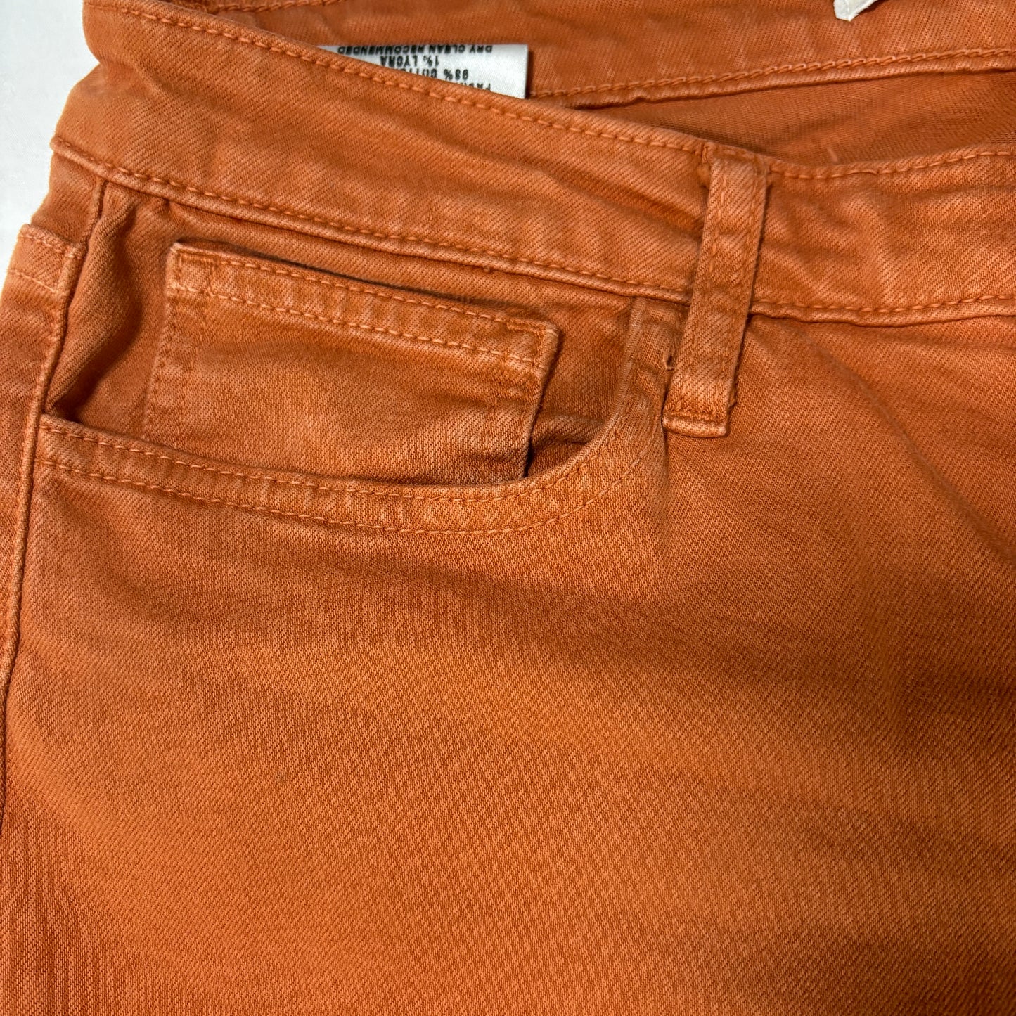 Joe’s Jeans Women’s W31 Skinny Fit Rust Orange Stretch Denim Made in USA