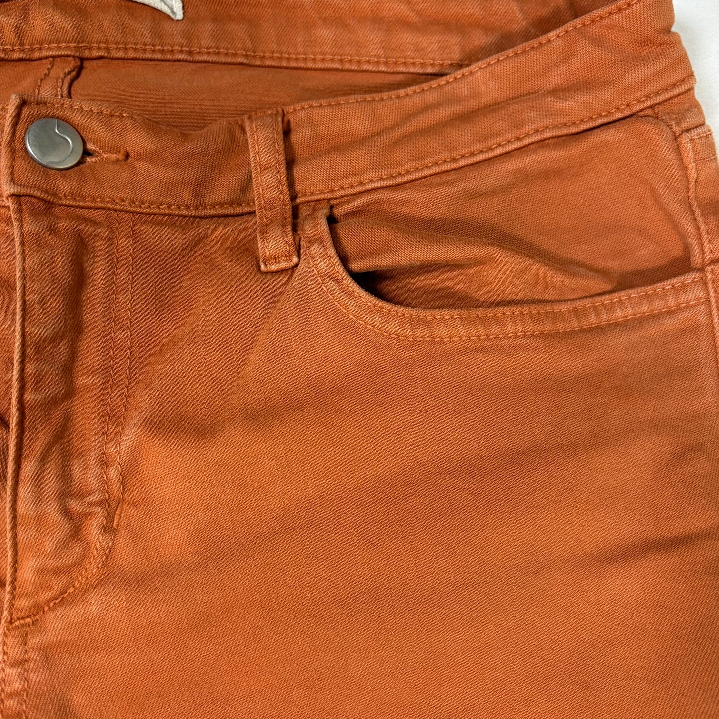 Joe’s Jeans Women’s W31 Skinny Fit Rust Orange Stretch Denim Made in USA