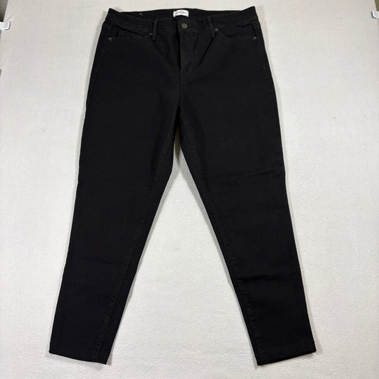 Jessica Simpson Jeans Womens 14 Black Skinny Stretch Denim Pants Classic Fit
