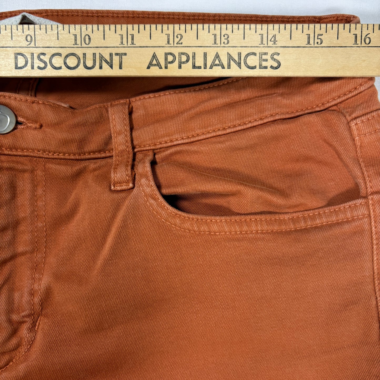 Joe’s Jeans Women’s W31 Skinny Fit Rust Orange Stretch Denim Made in USA