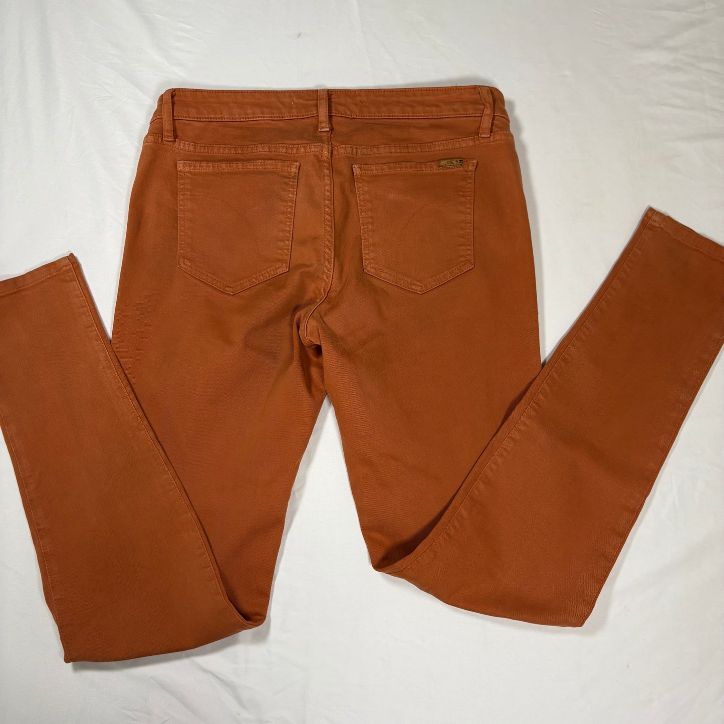 Joe’s Jeans Women’s W31 Skinny Fit Rust Orange Stretch Denim Made in USA