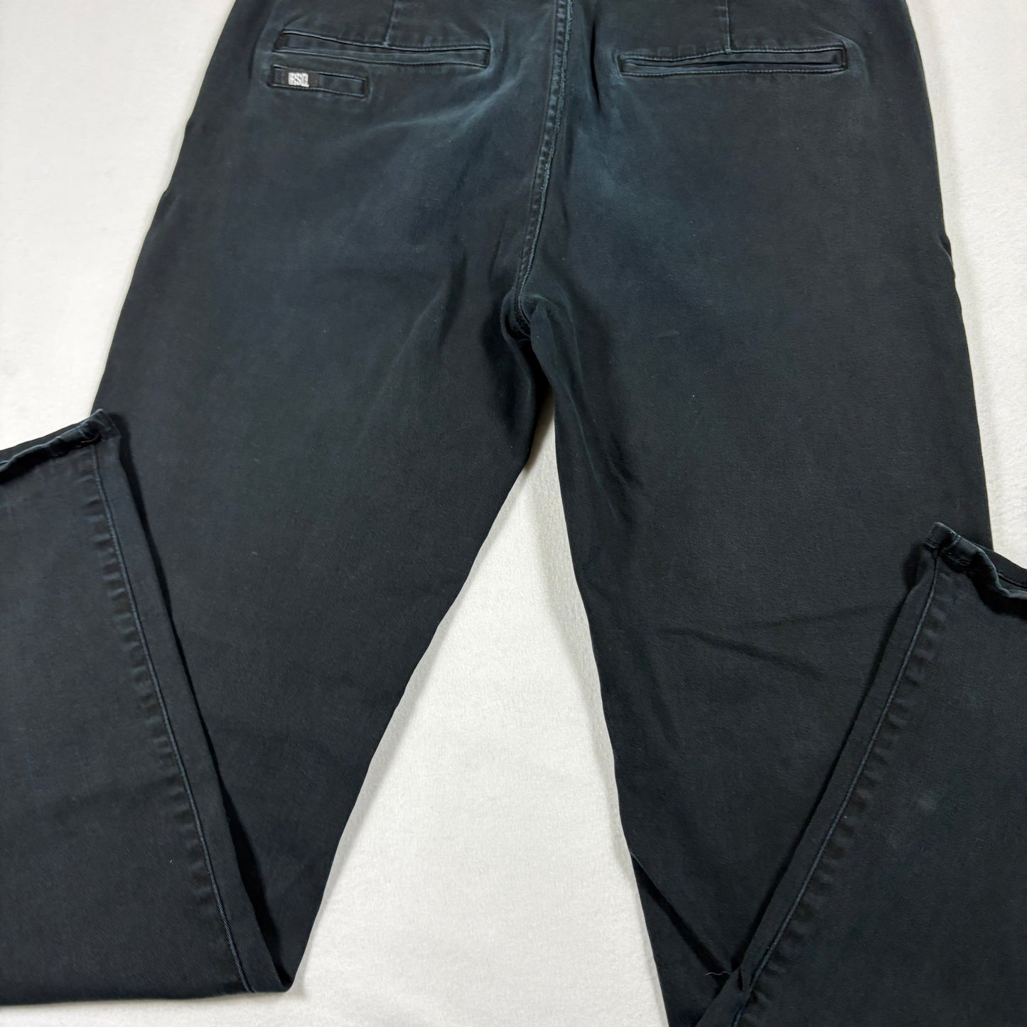 RSQ Mens Chino Pants 34x32 Black London Skinny Slim Fit Casual Y2K Streetwear