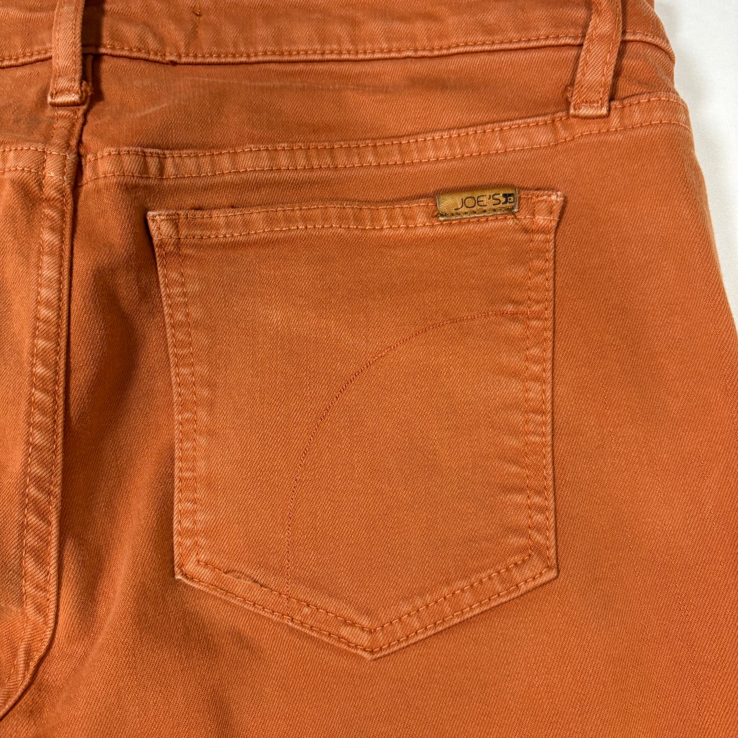 Joe’s Jeans Women’s W31 Skinny Fit Rust Orange Stretch Denim Made in USA