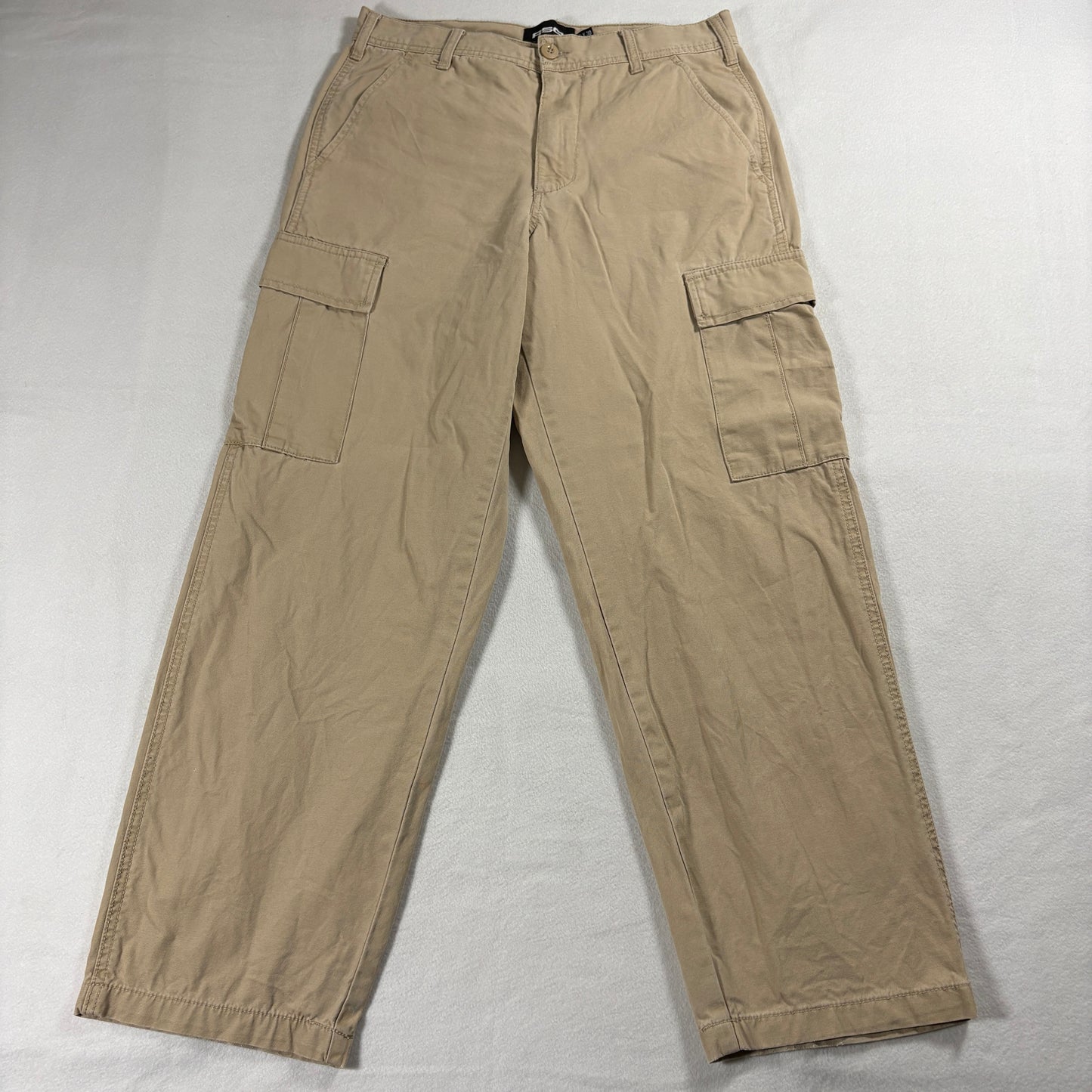 RSQ Cargo Pants Mens 28x30 Khaki Loose Fit Streetwear Skate Utility Vintage Y2Ks