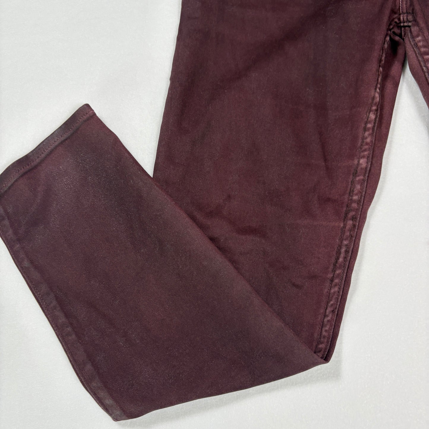 Abercrombie Fitch Jeans Womens 27 4S Simone High Rise Ankle Burgundy Pants