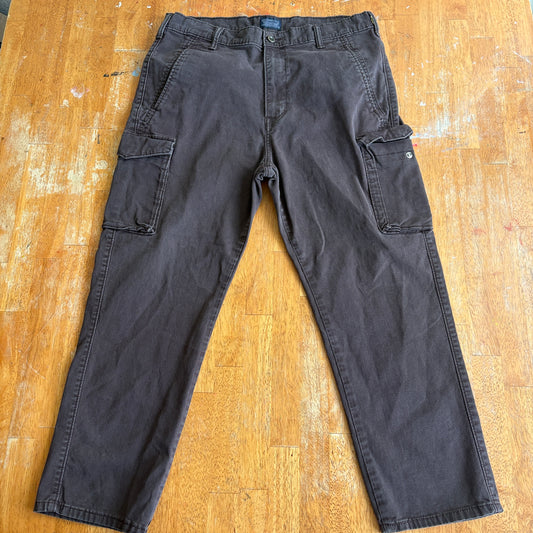 Levis Strauss Cargo Pants Mens W34 L34 (25) Brown Relaxed Fit Utility Workwear