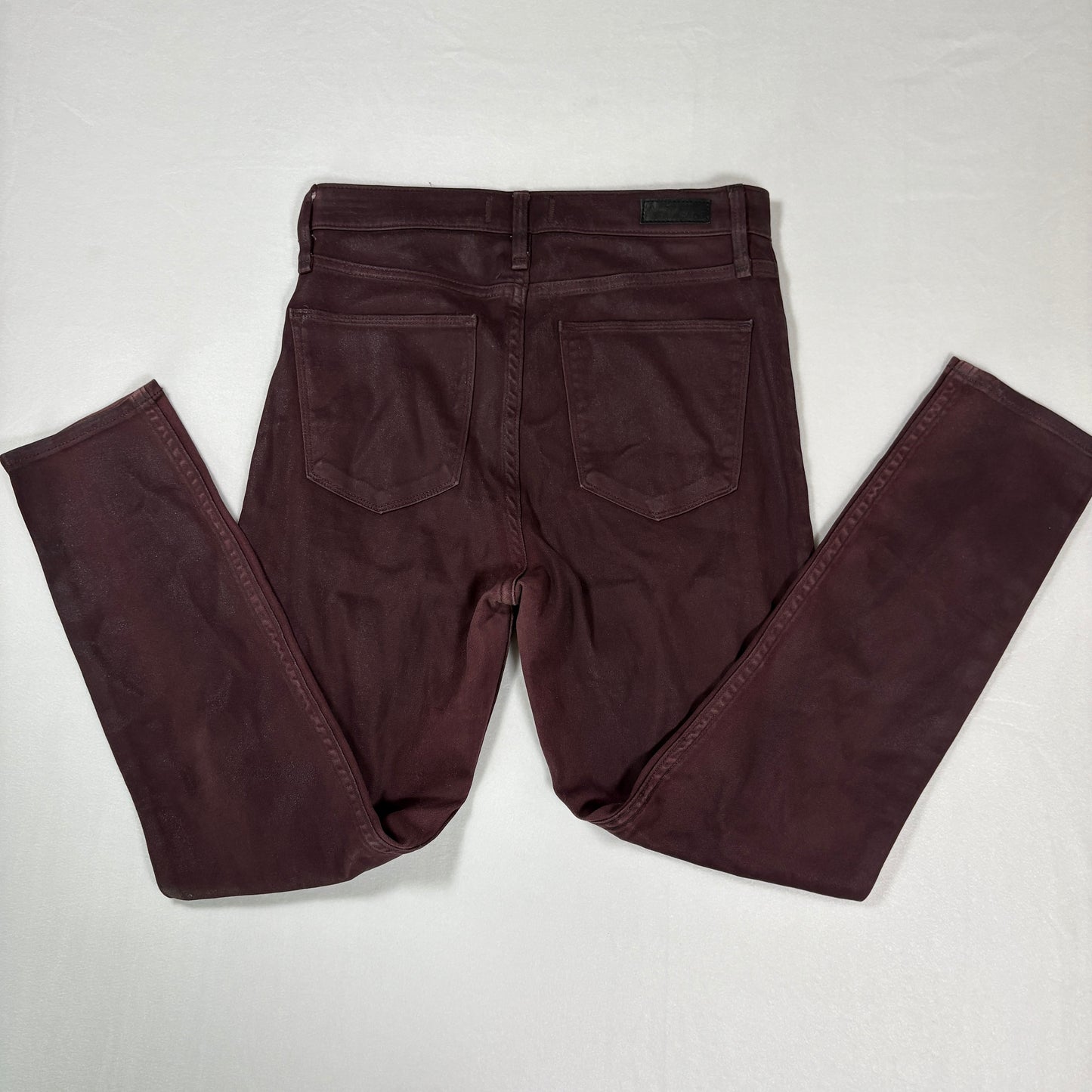 Abercrombie Fitch Jeans Womens 27 4S Simone High Rise Ankle Burgundy Pants