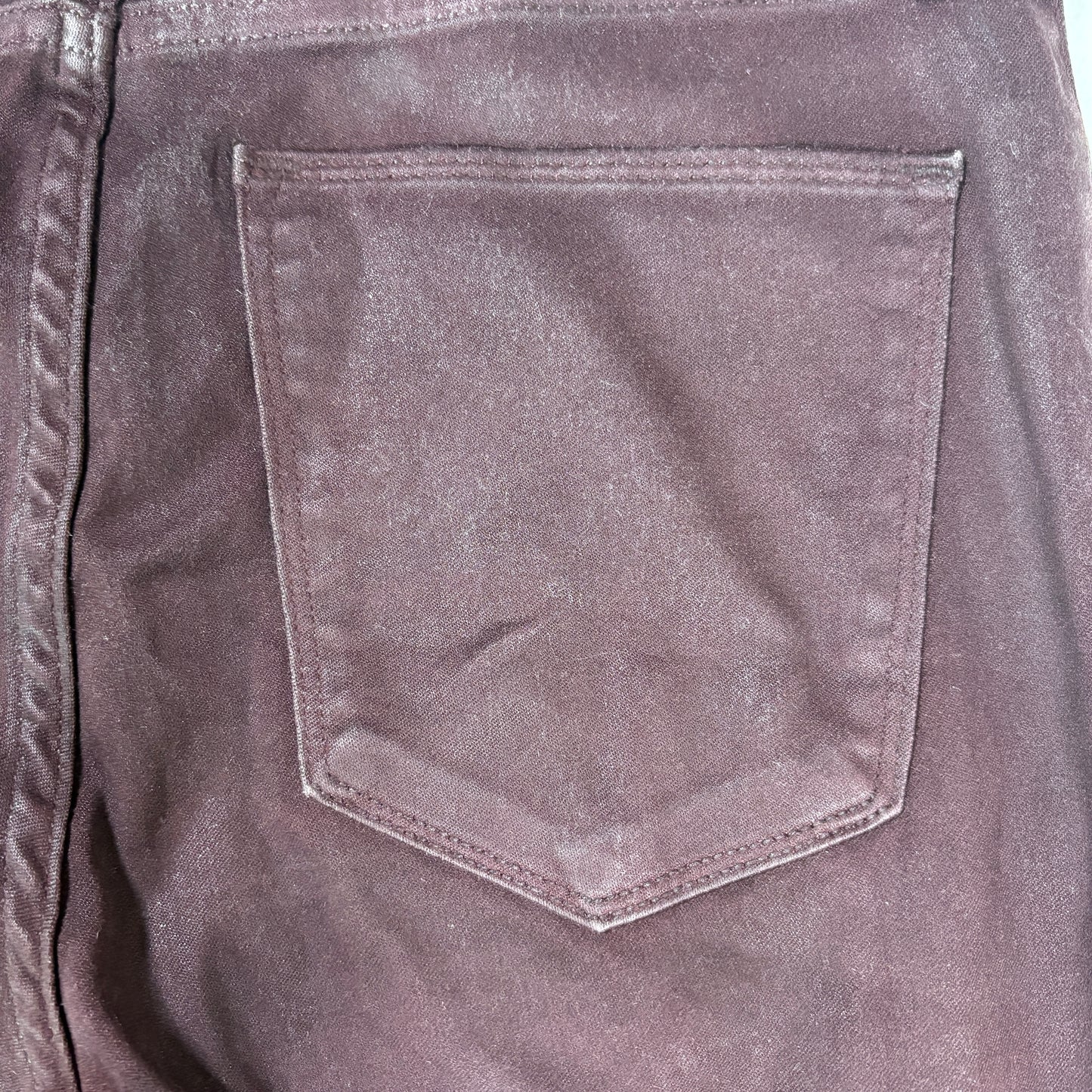 Abercrombie Fitch Jeans Womens 27 4S Simone High Rise Ankle Burgundy Pants
