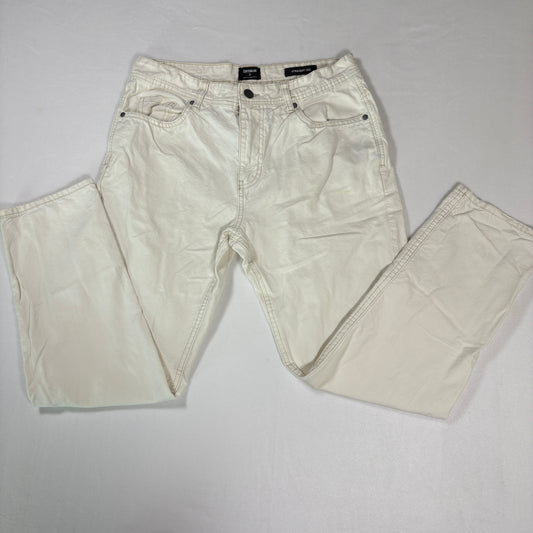 Cotton On Jeans Mens 30 White Straight Leg Denim Pants Casual Neutral Style