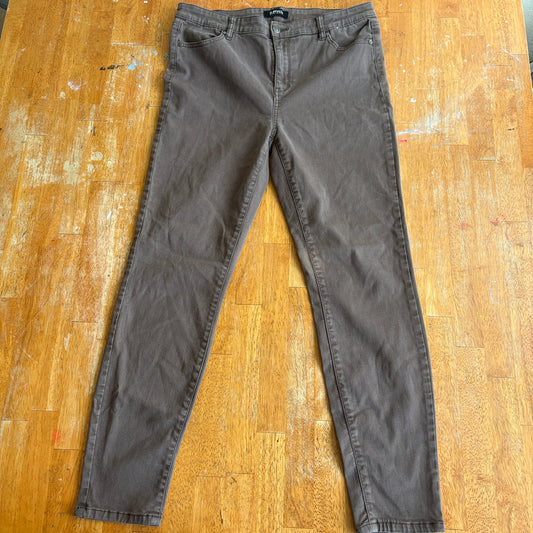 Buffalo David Bitton Hanna High Rise Skinny Jeans Womens 10/30 Brown Stretch