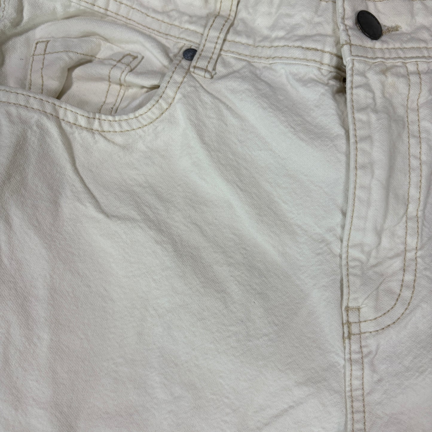 Cotton On Jeans Mens 30 White Straight Leg Denim Pants Casual Neutral Style