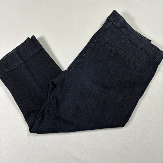 Bandolino Womens Maureen Capri Jeans Size 6 Dark Wash Stretch Denim Y2K Casual