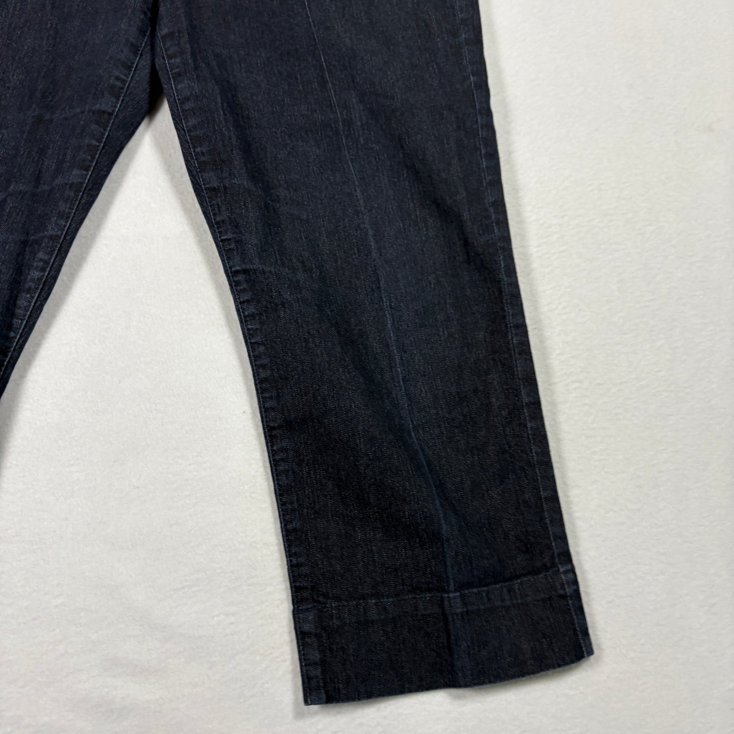 Bandolino Womens Maureen Capri Jeans Size 6 Dark Wash Stretch Denim Y2K Casual