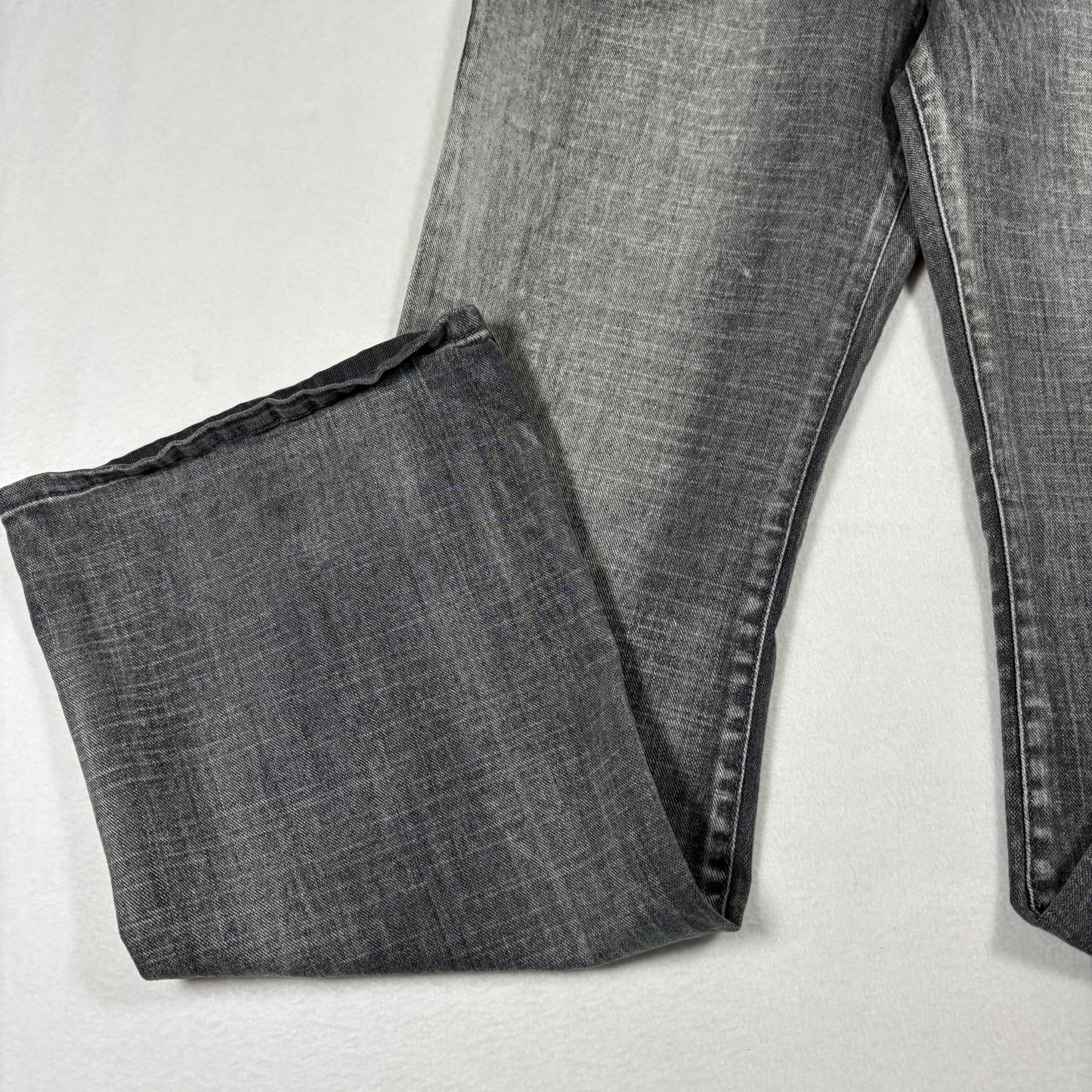 GLO Womens Jeans Size 11 Gray Wash Bootcut Denim Y2K 90s Grunge Distressed