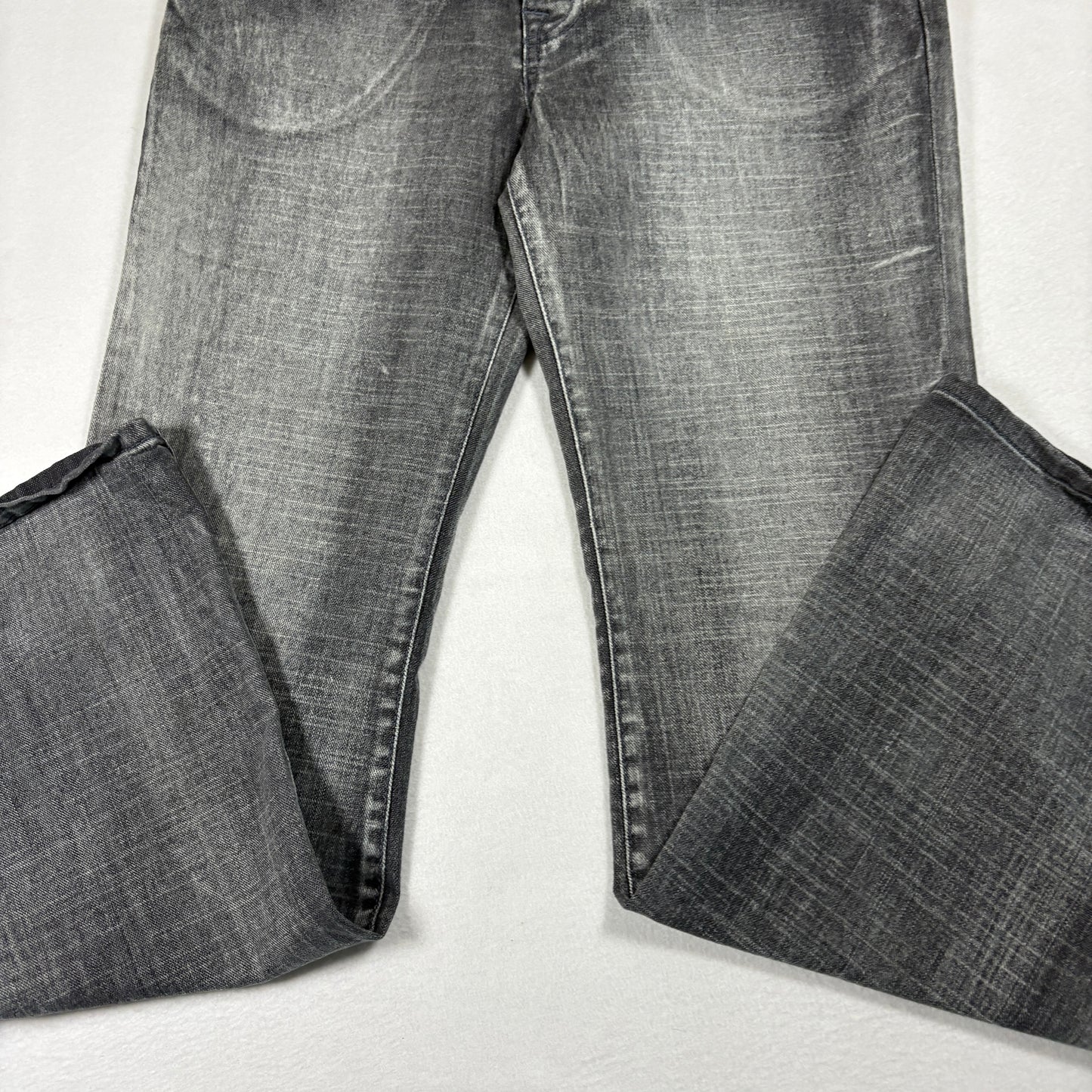 GLO Womens Jeans Size 11 Gray Wash Bootcut Denim Y2K 90s Grunge Distressed