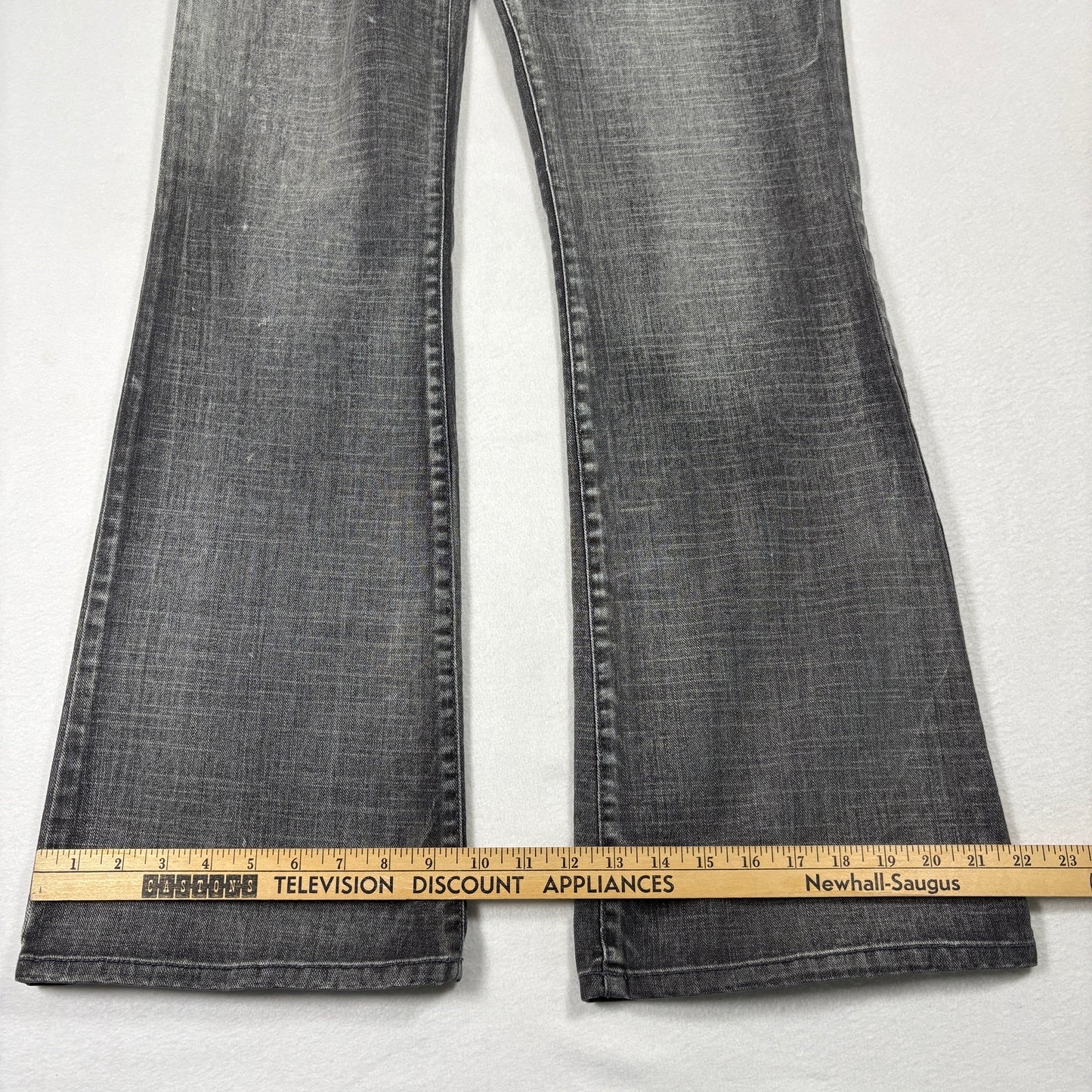 GLO Womens Jeans Size 11 Gray Wash Bootcut Denim Y2K 90s Grunge Distressed