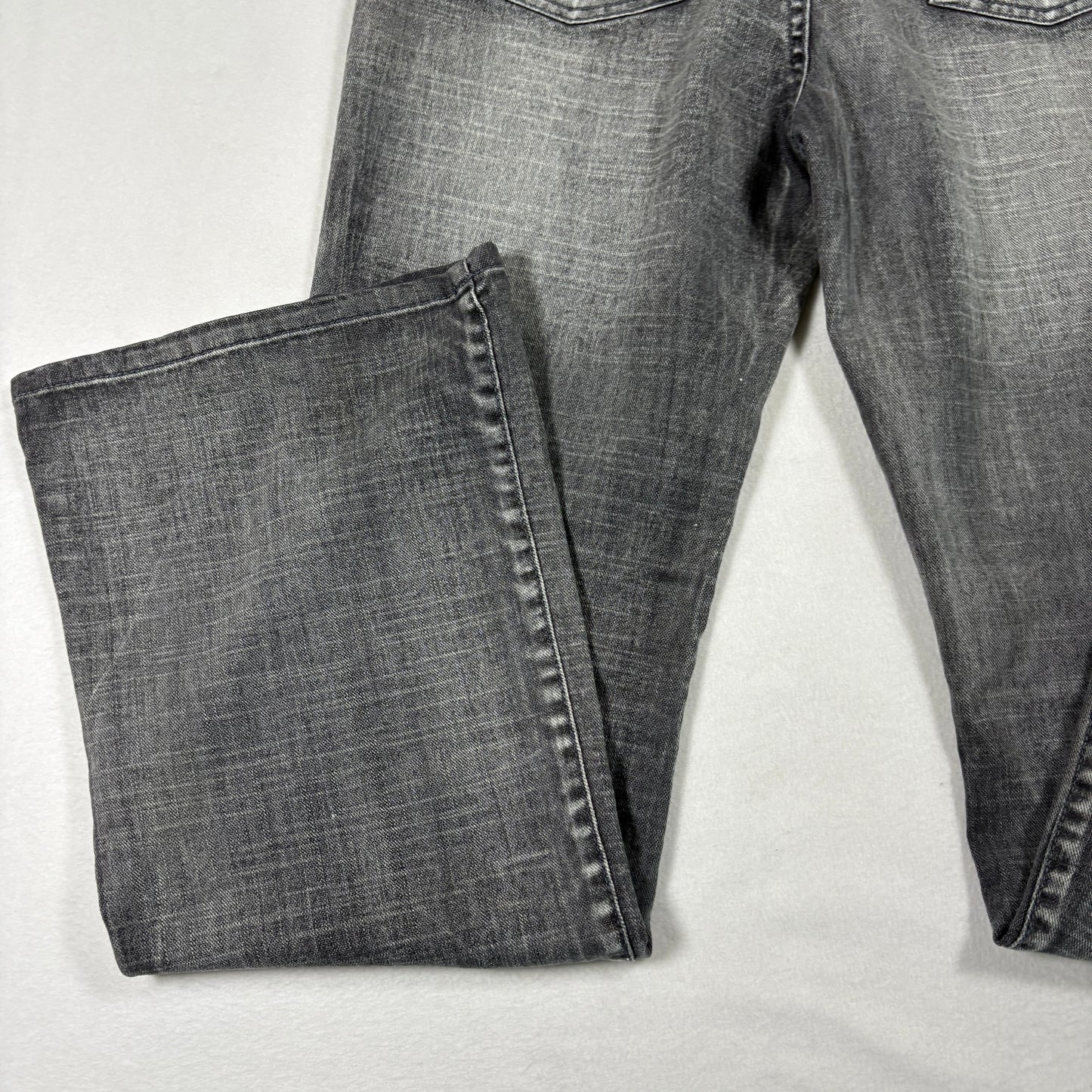 GLO Womens Jeans Size 11 Gray Wash Bootcut Denim Y2K 90s Grunge Distressed