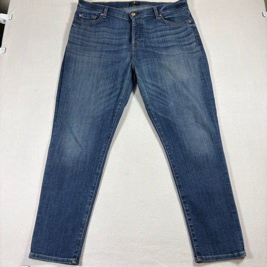 7 For All Mankind Josefina Jeans Womens 31 Medium Wash Slim Boyfriend Denim