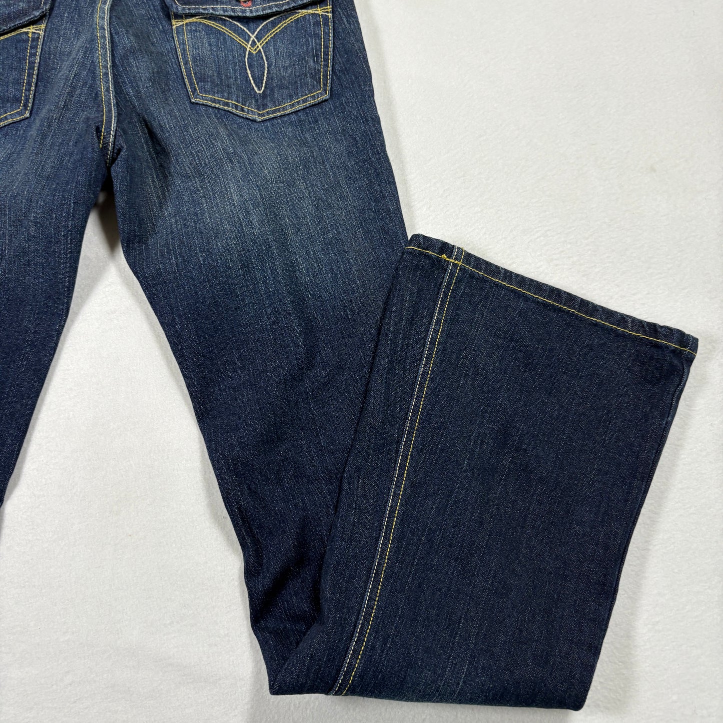 Paris Blues Womens Jeans Size 9 Dark Wash Bootcut Denim Y2K 90s Stretch Vintage