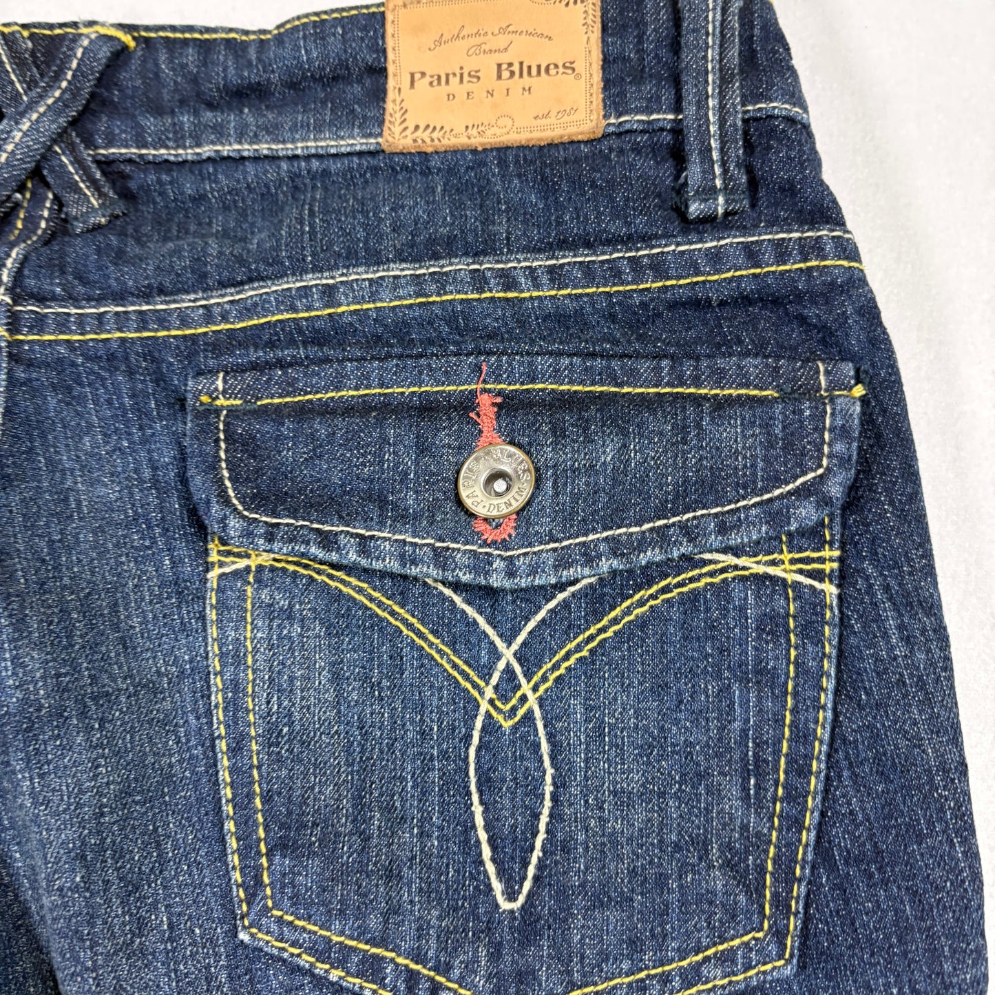 Paris Blues Womens Jeans Size 9 Dark Wash Bootcut Denim Y2K 90s Stretch Vintage