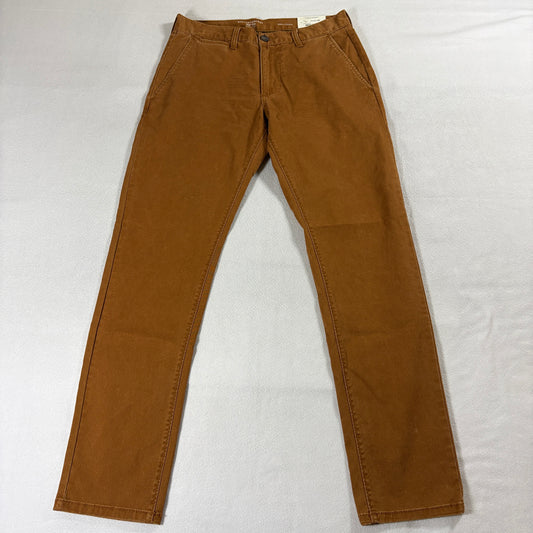 Slim Chino Pants Peyton & Parker 30x32 Fits Like 30x32 Brown Stretch Casual
