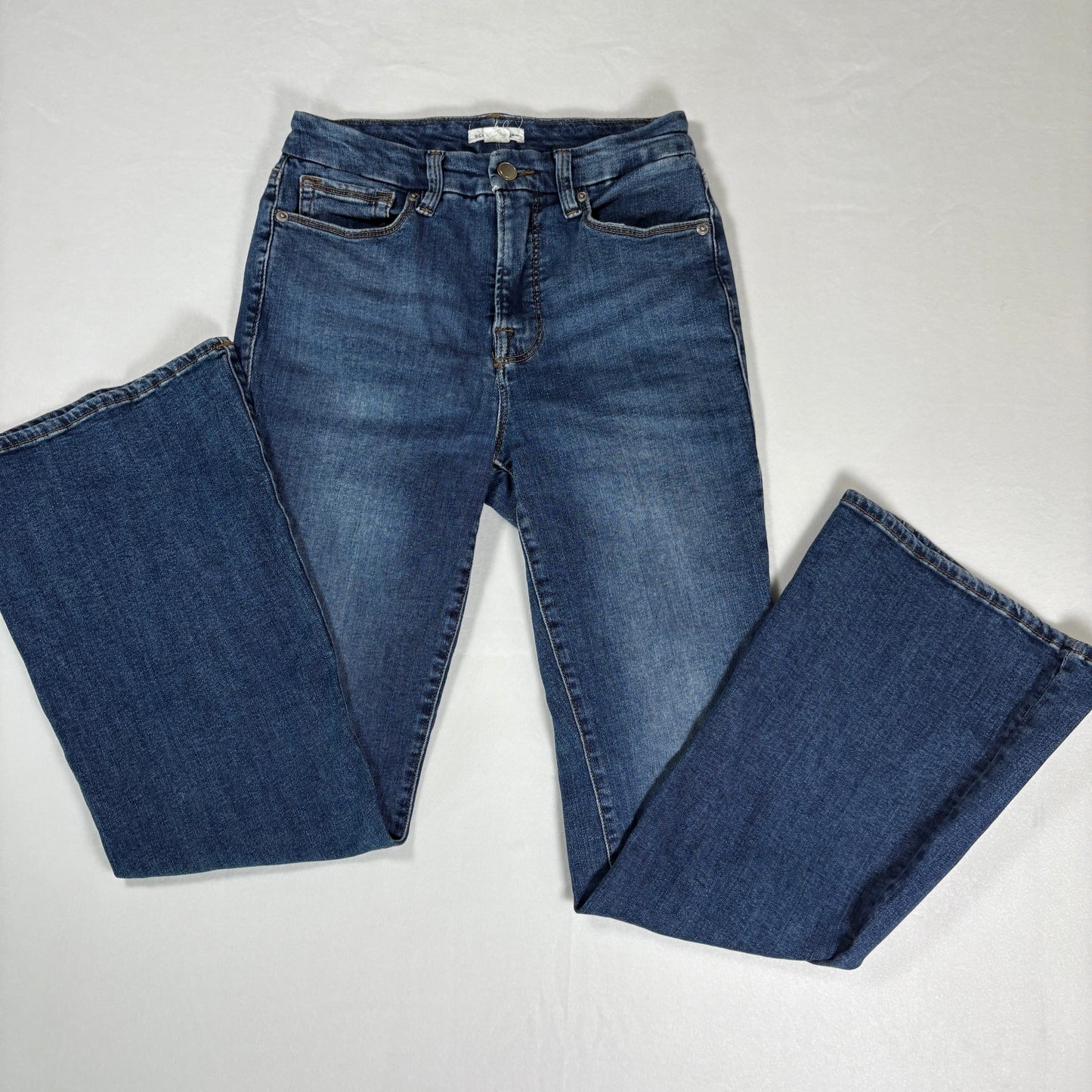 Good American Jeans Womens 6/28 Blue Stretch Denim Bootcut High Rise Pants