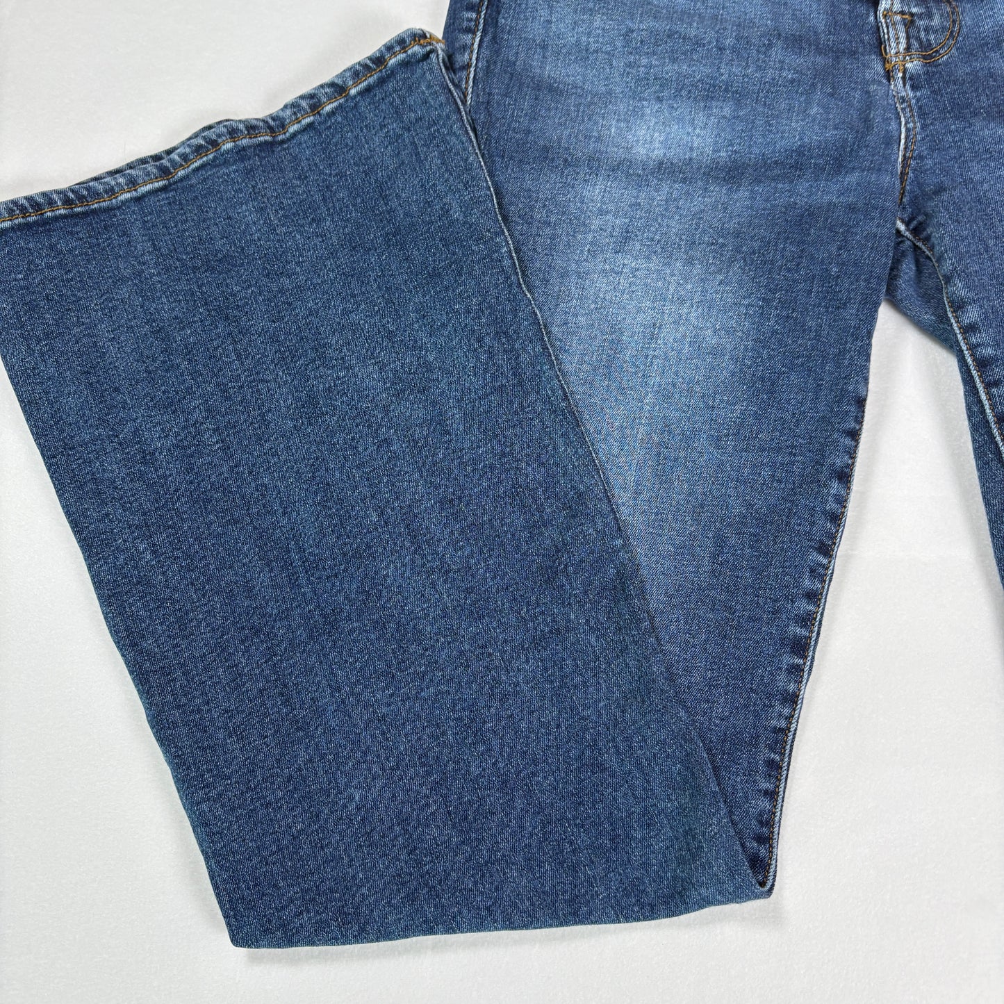 Good American Jeans Womens 6/28 Blue Stretch Denim Bootcut High Rise Pants