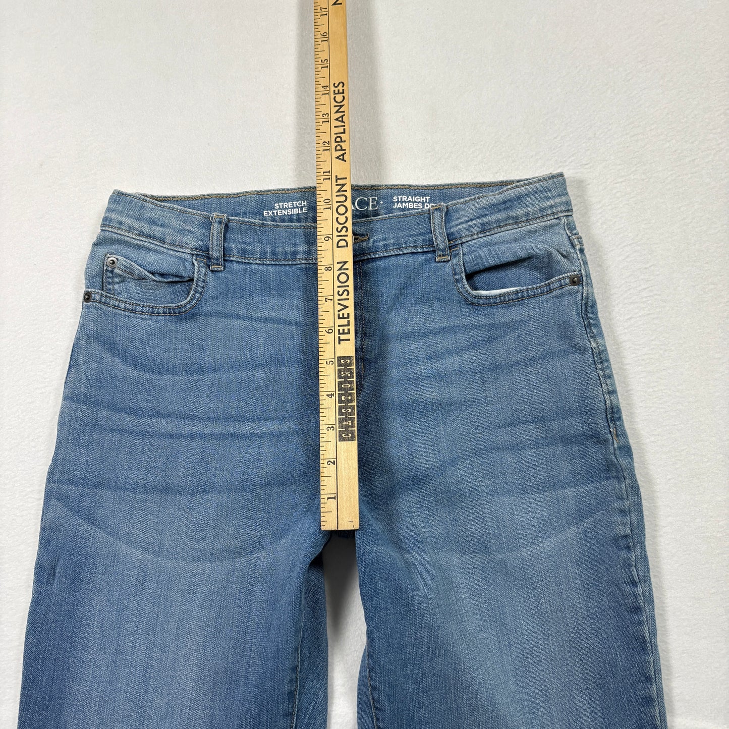 The Childrens Place Boys Jeans Size 18 Straight Stretch Denim Blue Wash Casual