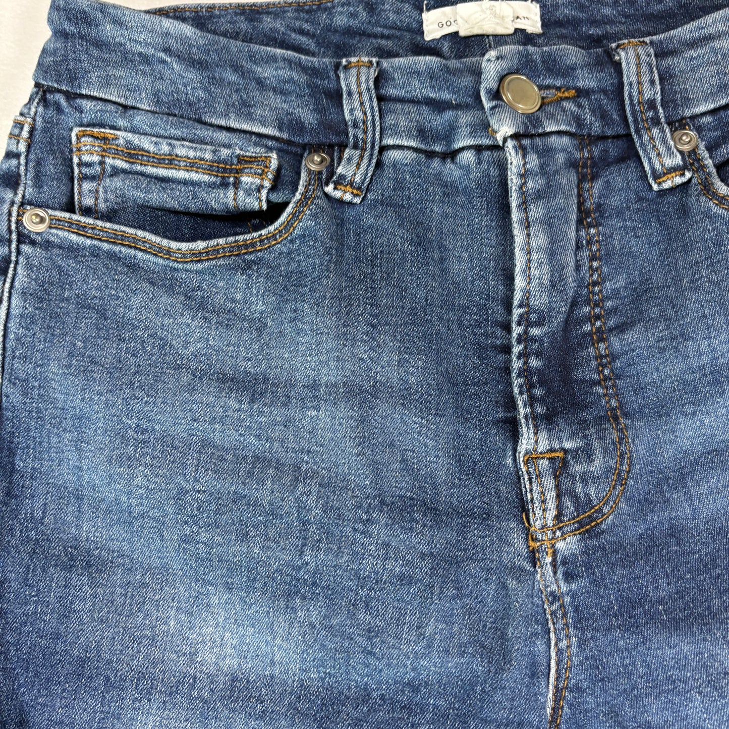 Good American Jeans Womens 6/28 Blue Stretch Denim Bootcut High Rise Pants