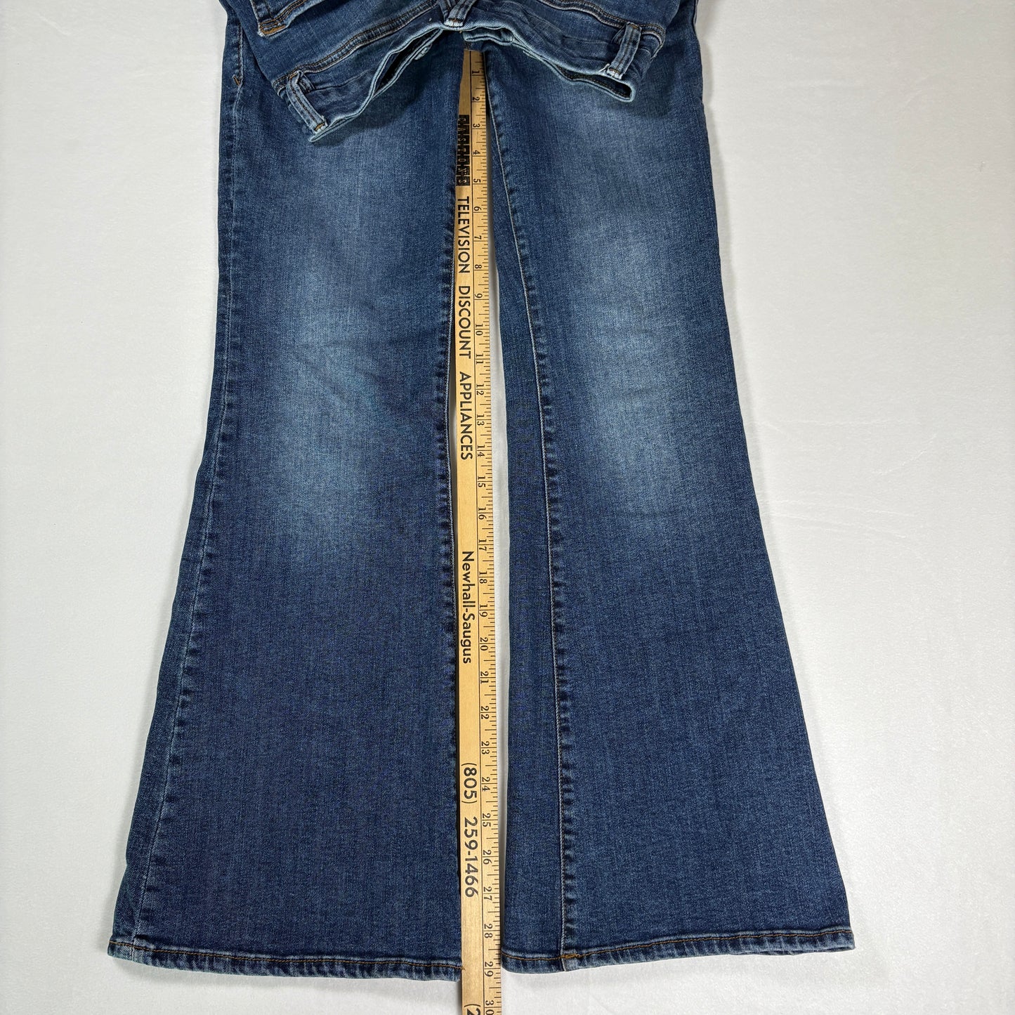 Good American Jeans Womens 6/28 Blue Stretch Denim Bootcut High Rise Pants