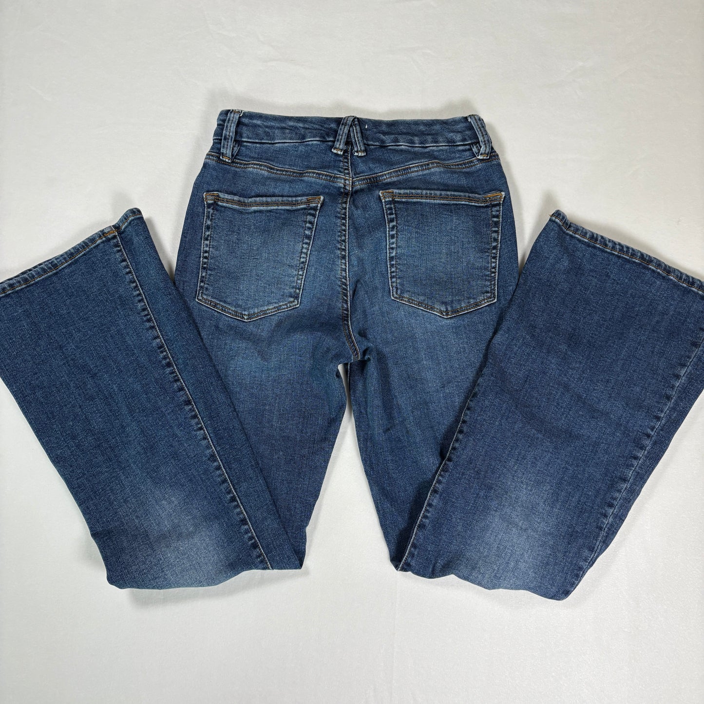 Good American Jeans Womens 6/28 Blue Stretch Denim Bootcut High Rise Pants