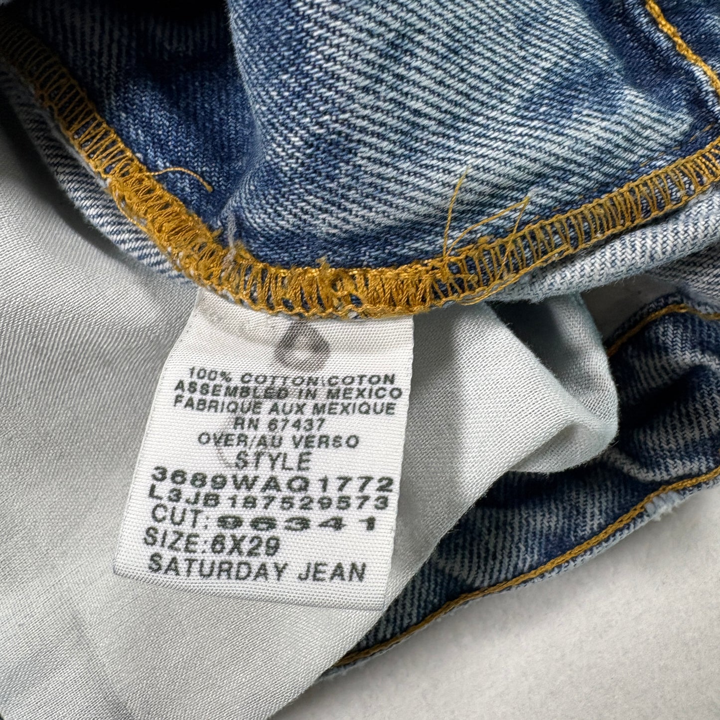 Polo Ralph Lauren Mens Jeans 30x29 Saturday Jean Vintage 90s Y2K Denim USA Made