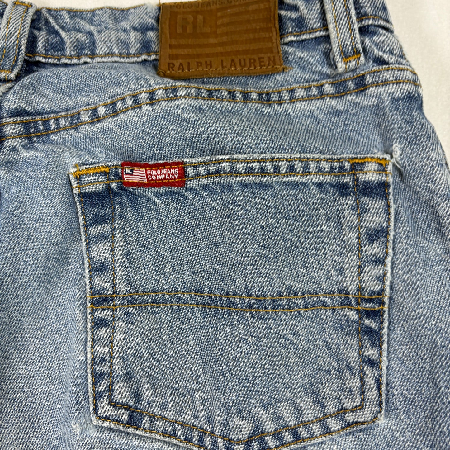 Polo Ralph Lauren Mens Jeans 30x29 Saturday Jean Vintage 90s Y2K Denim USA Made