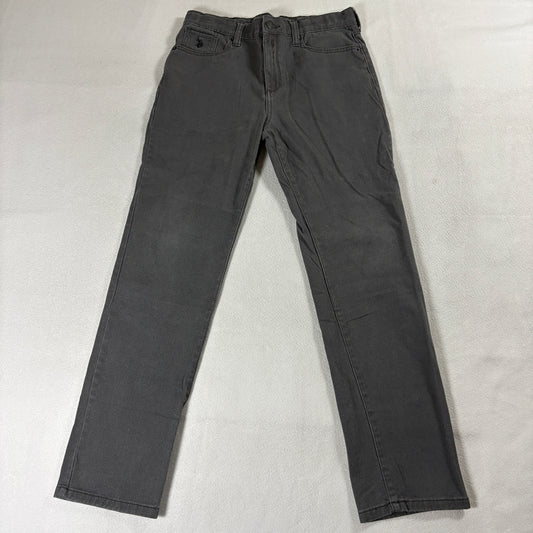 Polo Assn Gray Skinny Jeans Pants Womens 16 Stretch High Rise Fits Like 28x27