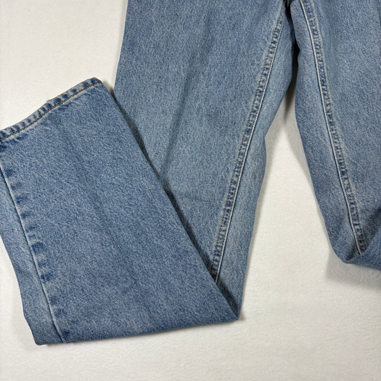 Polo Ralph Lauren Mens Jeans 28x30 RL Flag Patch Vintage 90s Y2K Light Wash Denim