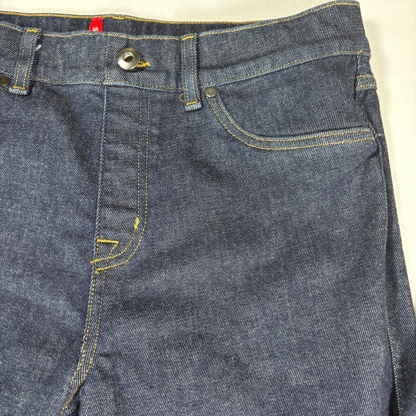 Spanx Jeans Womens Large Petite Dark Wash Bootcut Stretch Denim Shaping Pants